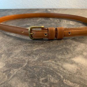 coach cognac leather belt